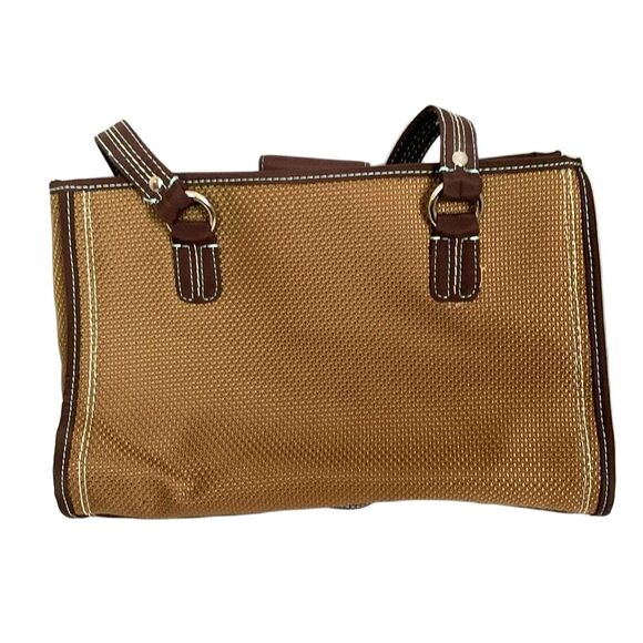 The Sak Cameron Tan Brown Mesh Shoulder Satchel Handbag Purse - Picture 3 of 14